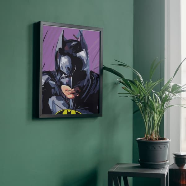 MALERIER EFTER TAL MED RAMME Malerier - Batman DC 40 x 50 cm