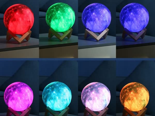 Måne RGB 15 valaisin 36 cm musta