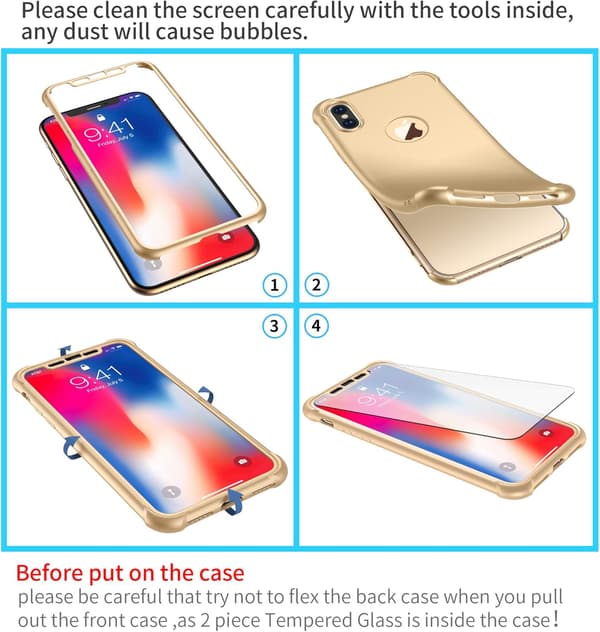 IPHONE XS MAX 6.5' KARKAISTU LASISUOJA KULTAINEN