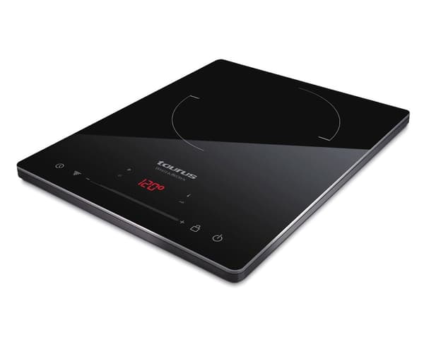Taurus Darkfire induktionshäll, 2000 W, 2 kokzoner, svart