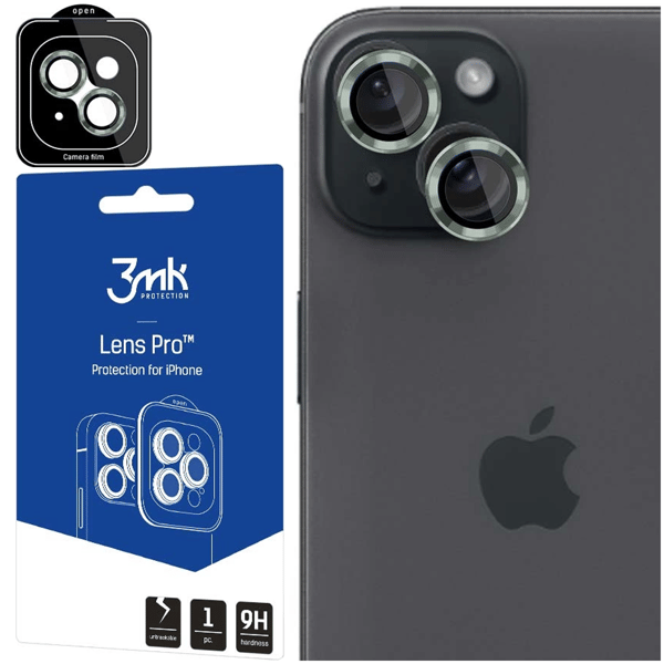 Apple iPhone 15 Plus - 3mk Linsskydd Pro Alpine Green