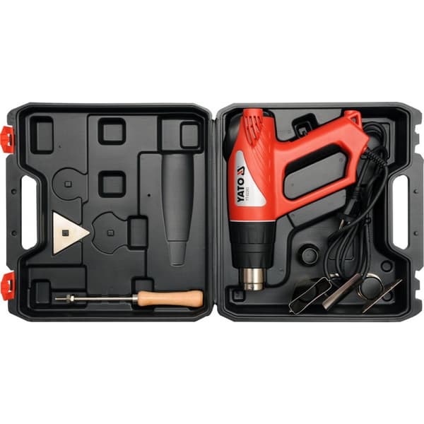 VARMEPISTOL 2000W 70~600°C TILBEHØR, LCD-DISPLAY - YT-82293