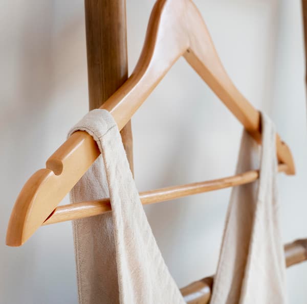 Træbøjler til trægarderobe, 10 stk.