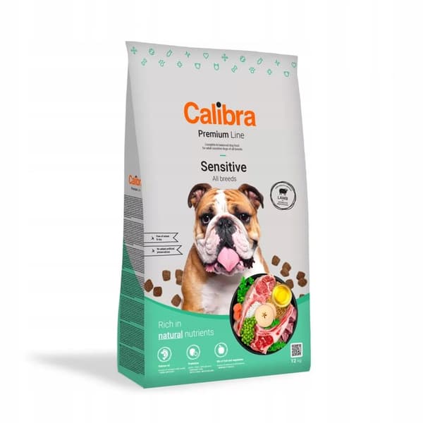 CALIBRA PREMIUM Hundfoder för känsliga lamm 12 kg