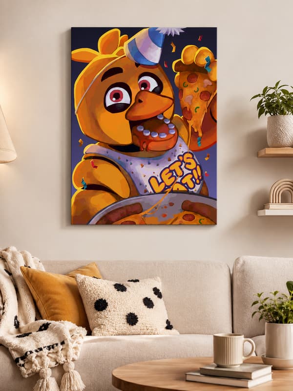 Målning med siffror med ram Chica FNAF 40x50 cm