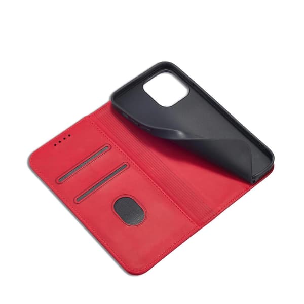 Magneetti Fancy Case iPhone 14 Pro -läppäkotelo, punainen