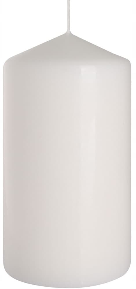 Cylinderlys, hvidt, 8x15cm, 1 stk. SW80x150