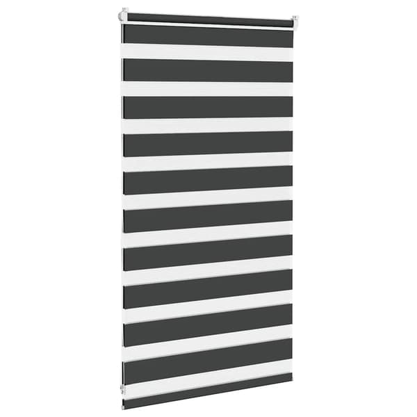 vidaXL Zebragardin, svart, tygbredd 65,9 cm, polyester