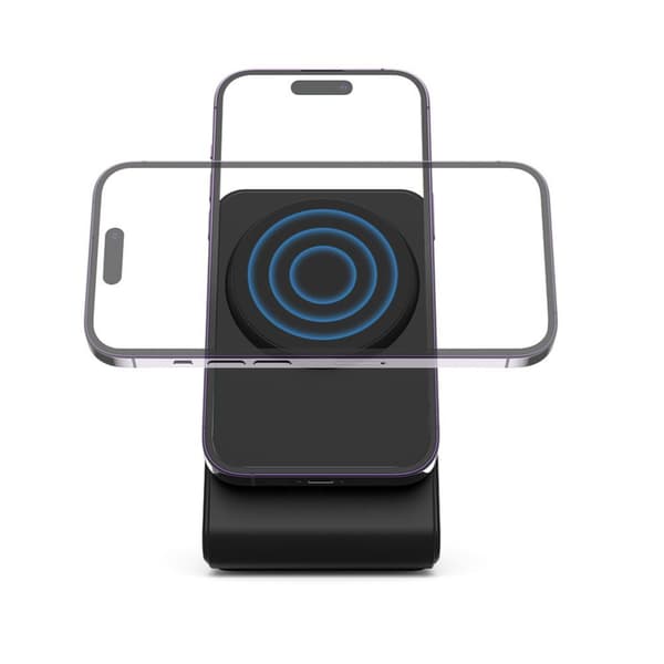 TECH-PROTECT QI15W-A38 MAGNETISK MAGSAFE TRÅDLØS OPLADDER SORT