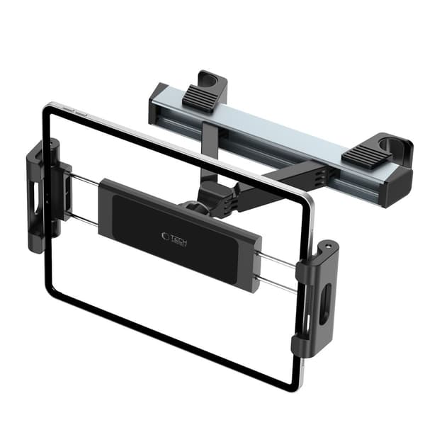 TECH-PROTECT V3 Niskatukeen kiinnitettävä autoteline tabletille, musta