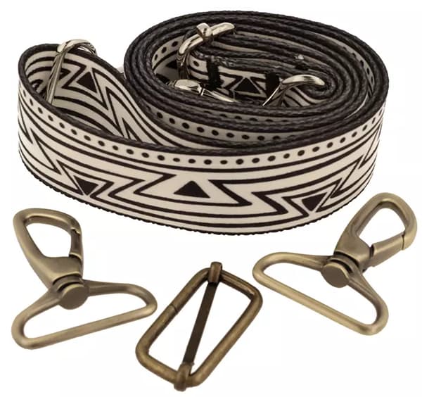40 mm ZIGZAG justerbar taskerem, guld