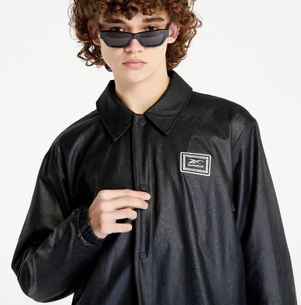 Reebok herrjacka svart transition med logo M