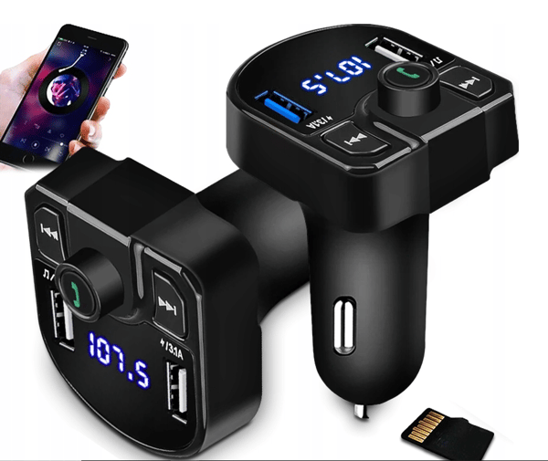 TD FM-sender Bluetooth-oplader QC 3.1A 2x USB