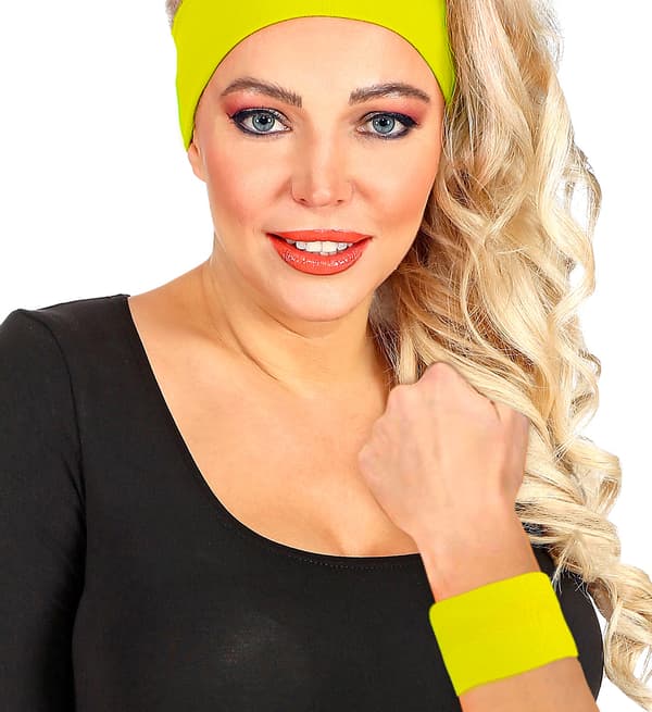 Neongule armbånd 2 stk.