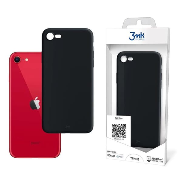 3mk Matt Cover - Cover til Apple iPhone SE 2020 / 2022 (Sort)