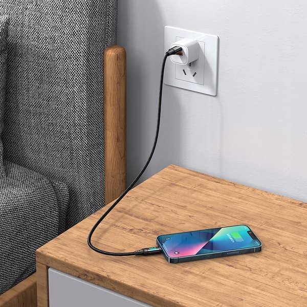 MCDODO KABEL MED DISPLAY USB LIGHTNING 36W 1M TIL IPHONE X 11 12 13 14