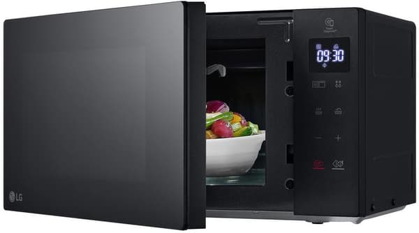 LG MH6032GAS Sort Mikrobølgeovn med Grill