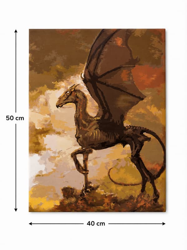 Testrale Harry Potter målning med siffror 40x50 cm