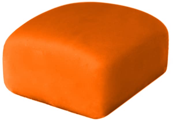 Mörkorange plastglasyr 250g 1 förpackning