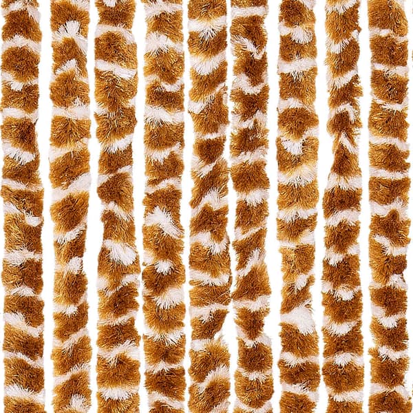 vidaXL Flugnät ockra och vit 90x200 cm chenille