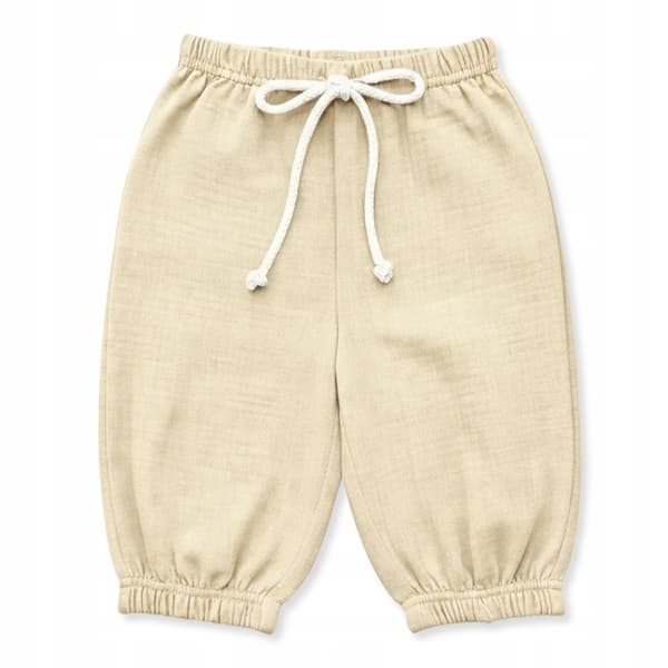 Børne muslinshorts 92 sommerbukser til børn til sommer beige