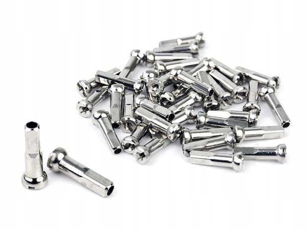Sapim Polyax-nipplar, 16 mm, mässing, silver, 38 st.