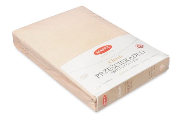 Frotté påslakan 130/140x190/200 CLASSIC Cream