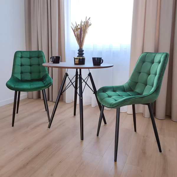NORMAN Velvet mørkegrøn fløjlsstol