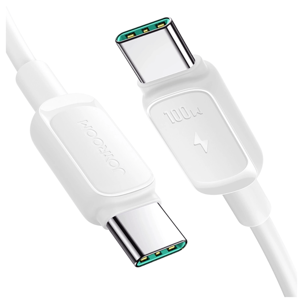 Joyroom Multi-Color Series A14 USB-A / USB-C 3A-kabel 1,2 m - Vit