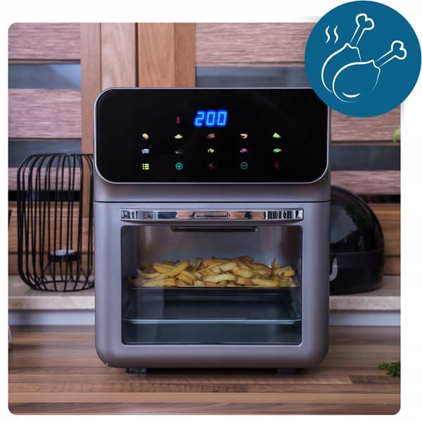 Airfryer 8L 1600W 10 programmer Panel