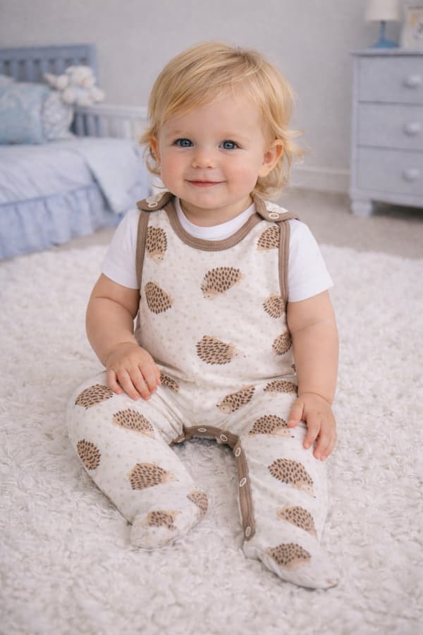 56 PYJAMAS TIL NYFØDTE PINDSVIN BEIGE