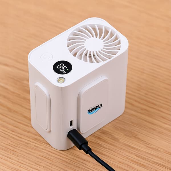 Mini Fläkt Med Klämma För Byxor Under Tröja Trådlös USB