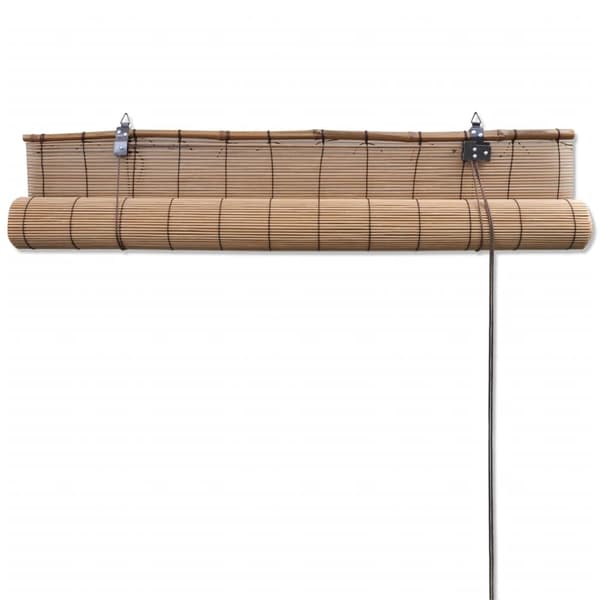 vidaXL Rullgardiner i bambu 120 x 160 cm, brun