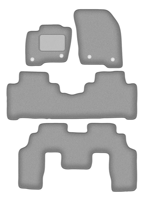 Grå bilmattor för Ford S-MAX MK2 7-personers (2015-)