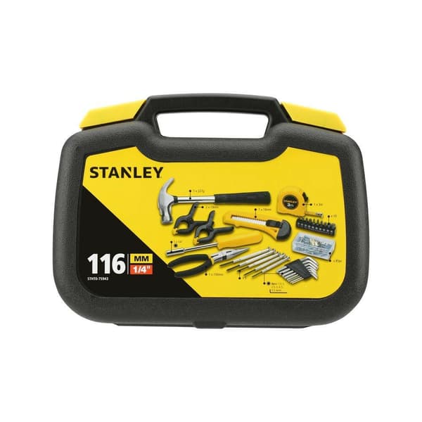 STANLEY VÆRKTØJSSÆT 116 DELE I KUFFER