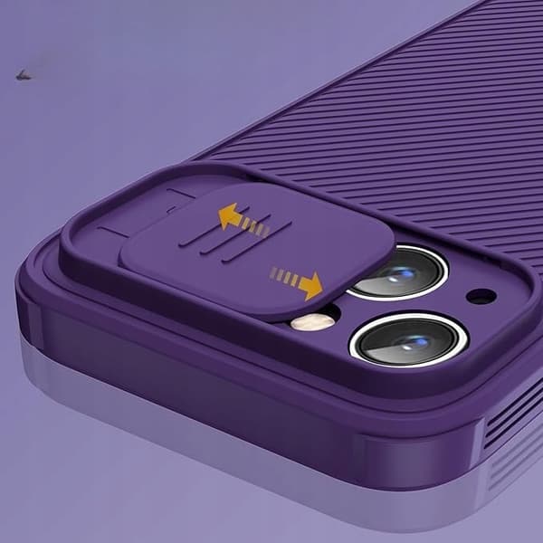 Lokass Bagcover til Apple iPhone 14 Lilla