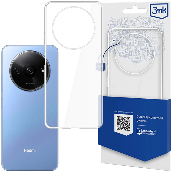 Redmi A3 - 3mk Gennemsigtigt Etui