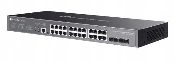 TP-LINK SG5428X-switch, 24 Gigabit-portar, 4 SFP+-platser