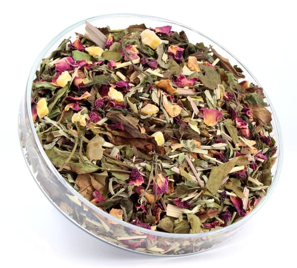 vit te Pai Mu Tan + äpple+mango+pepparmint 50g
