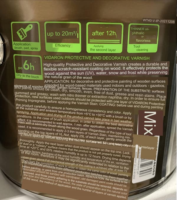 Mörk valnötsbets L21 2,5l