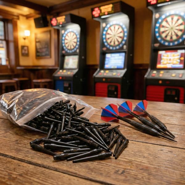 Plastik dartspidser uden gevind 2BA 1000 stk TECH-PLAST