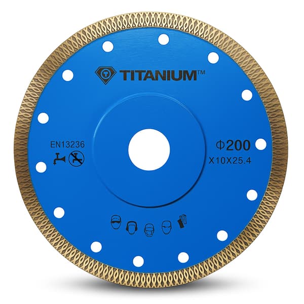 Diamantklinge til skæring af porcelænsfliser 200mm TITANIUM PRO