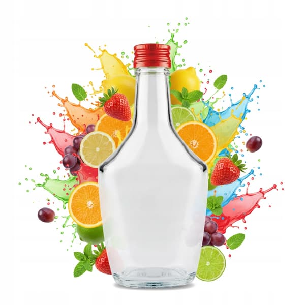 10x Koneser glasflaskor 250 ml för LIKÖR, BRÖLLOPSGÅVA 250 ml