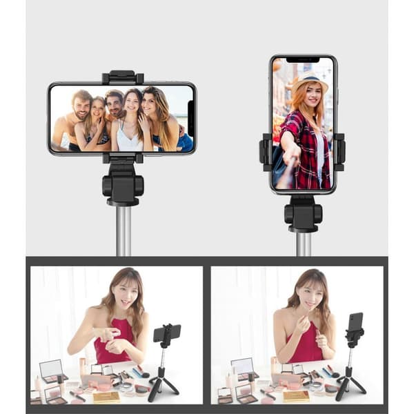TECH-PROTECT L02S BLUETOOTH-SELFIEKEPPUKOLJEMA MUSTA