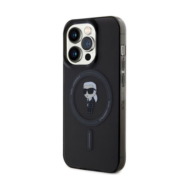 Karl Lagerfeld IML Ikonik MagSafe - iPhone 15 Pro Max cover (sort)