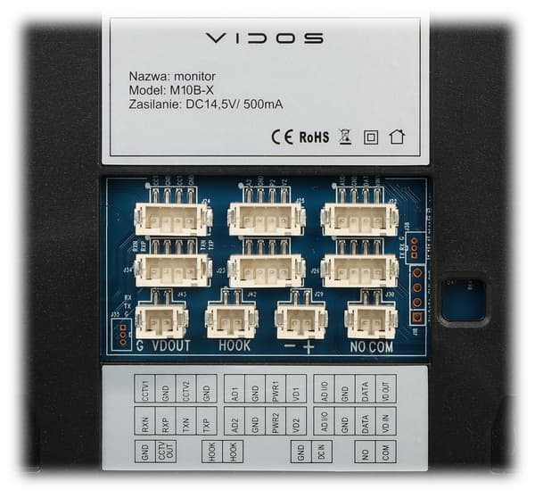 M10B-X VIDOS intern panelkontakt