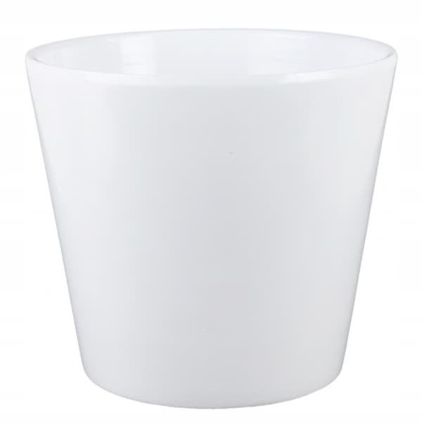 Keramikkruka för orkidéer 15 cm vit