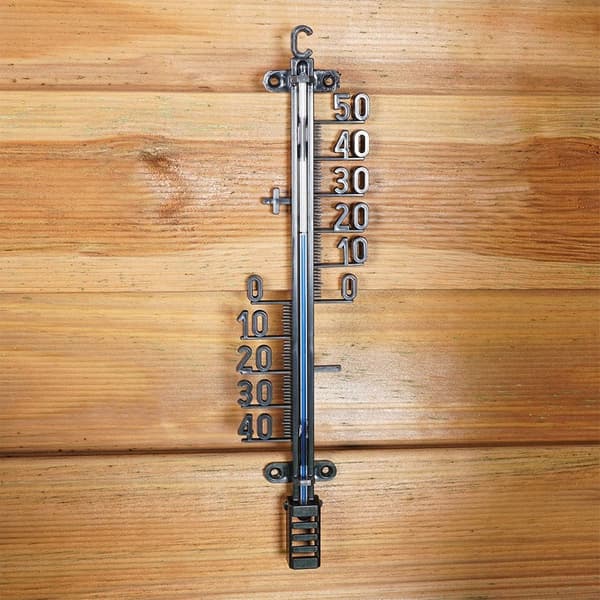 Ulkoilman lämpömittari musta 25 cm