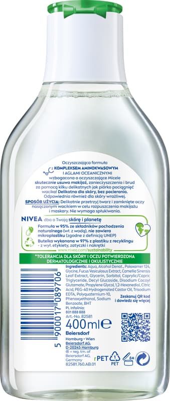 NIVEA Micellärvätska blandad hud 400 ml