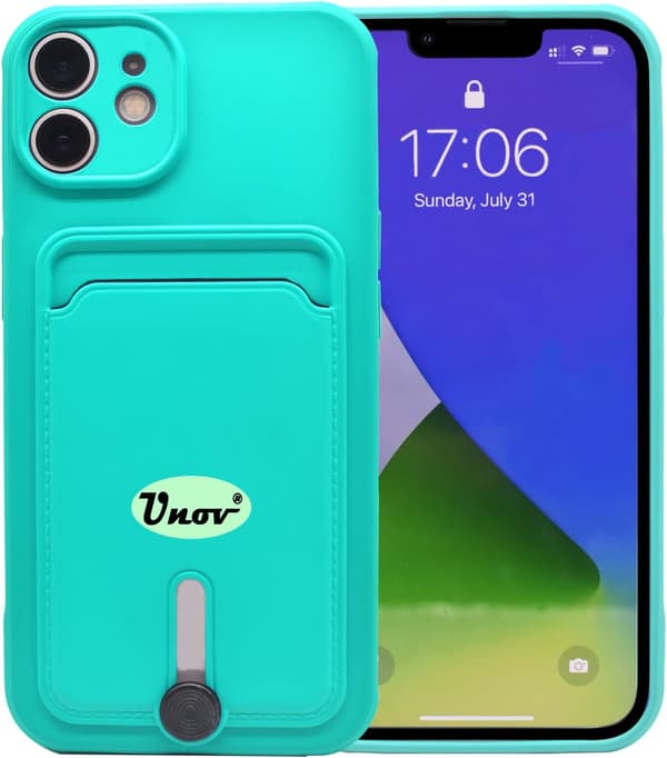 SILIKONEETUG TIL APPLE IPHONE 11 6,1" TURKIS KORTRUMSTENG